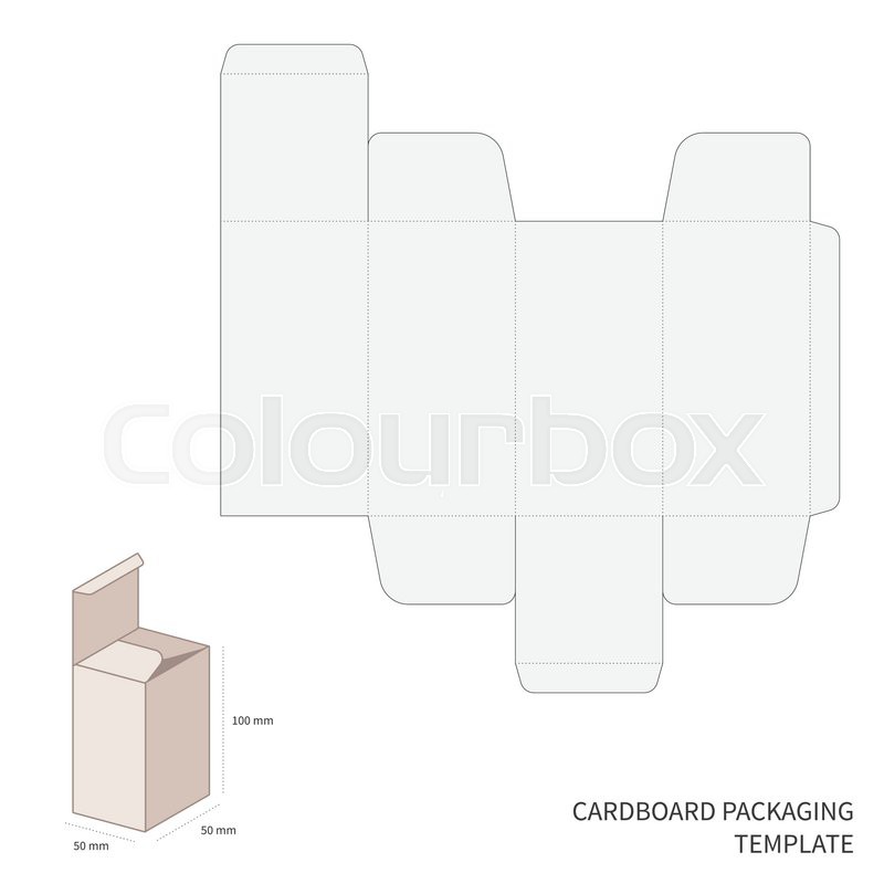 800x800 Vector Cardboard Packaging Template Stock Vector Colourbox