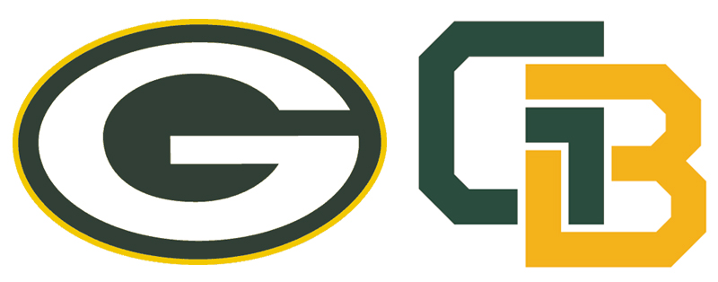 800x314 Green Bay Packers Stencil Group With Items