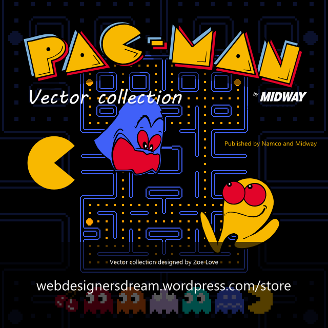 640x640 Pacman Vector Collection