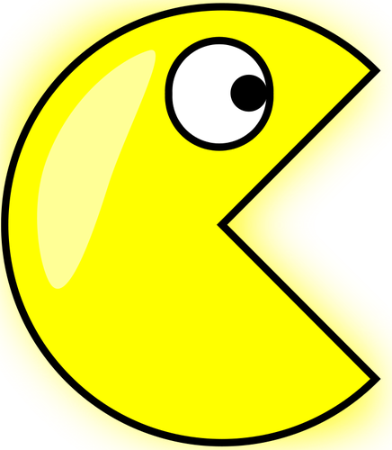 436x500 Pacman Vector Drawing