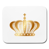 Ornate Golden Royal Crown Vector King Image Funny Mouse Pad 190x190 Ornate Golden Royal Crown Vector King Image Funny Mouse Pad