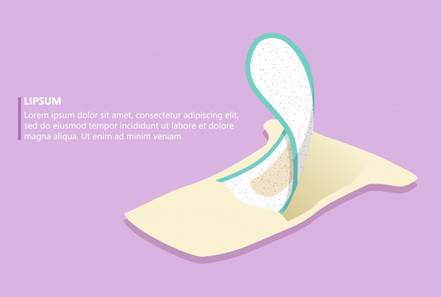 Female Sanitary Napkin Pad Vector Premium Download 626x422 Female Sanitary Napkin Pad Vector Premium Download