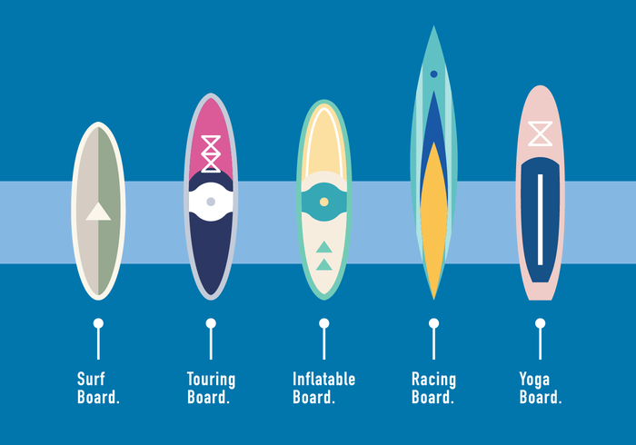700x490 Paddle Board Type Vector
