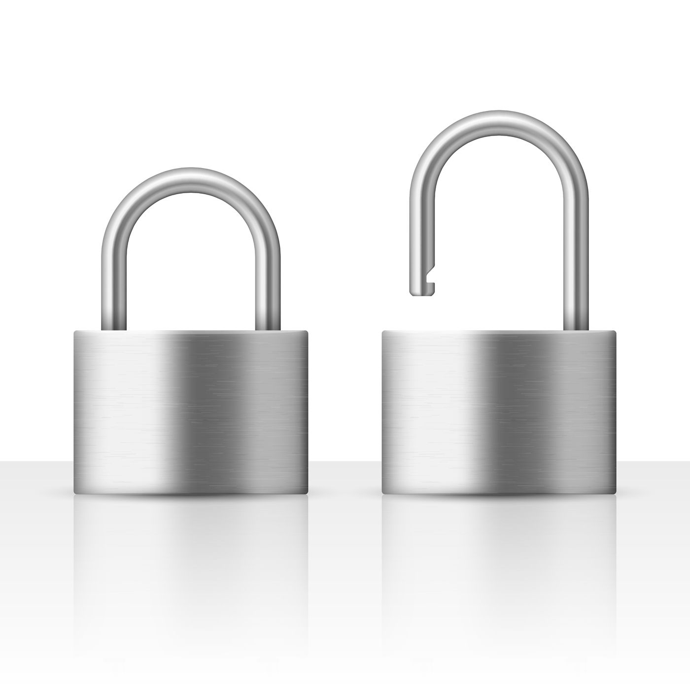 1400x1400 Locked And Unlocked Padlock Vector Illustration Security Concept