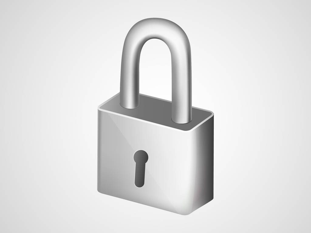 1024x765 Silver Padlock Vector Vector Art Graphics