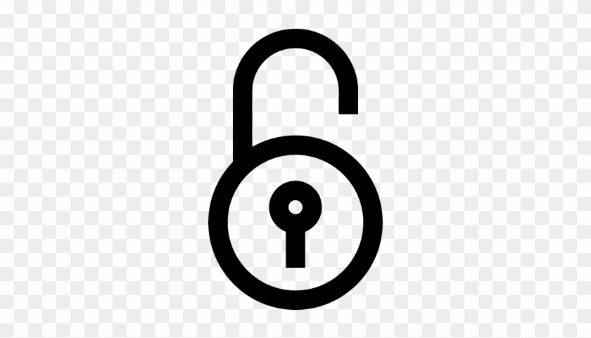840x481 Unlocked Circular Padlock Vector