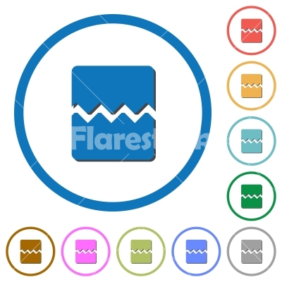 400x400 Page Break Icons With Shadows And Outlines