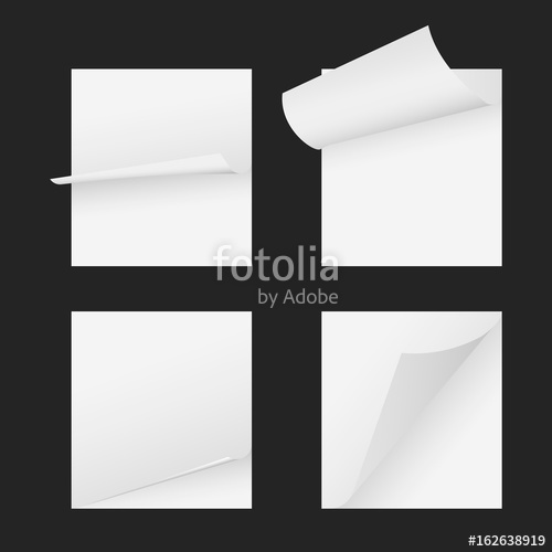 Page Paper Curl Rolled Corner Vector Stock Image And Royalty 500x500 Page Paper Curl Rolled Corner Vector Stock Image And Royalty