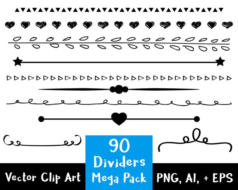 Line Divider Clipart Dividers Mega Pack Wedding Clipart Etsy 794x635 Line Divider Clipart Dividers Mega Pack Wedding Clipart Etsy