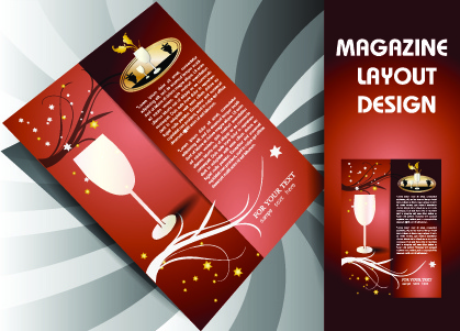 419x301 Magazine Pages And Cover Layout Design Vector Free Vector