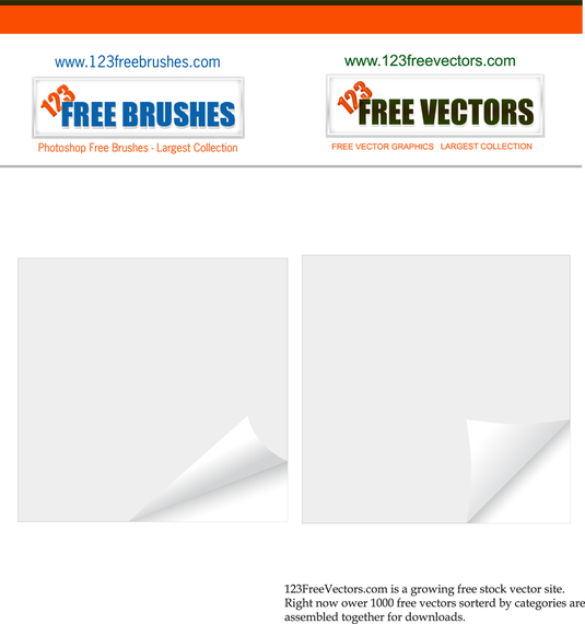 Page Curl Vector 535x570 Page Curl Vector