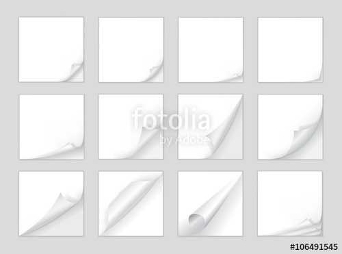 Page Curl Vector Big Set 500x371 Page Curl Vector Big Set