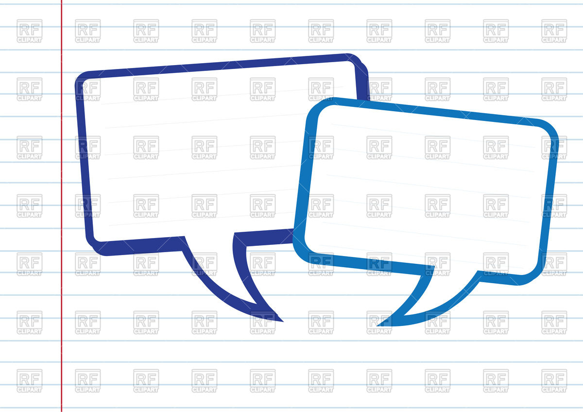 Square Speech Bubbles On Note 1200x848 Square Speech Bubbles On Note