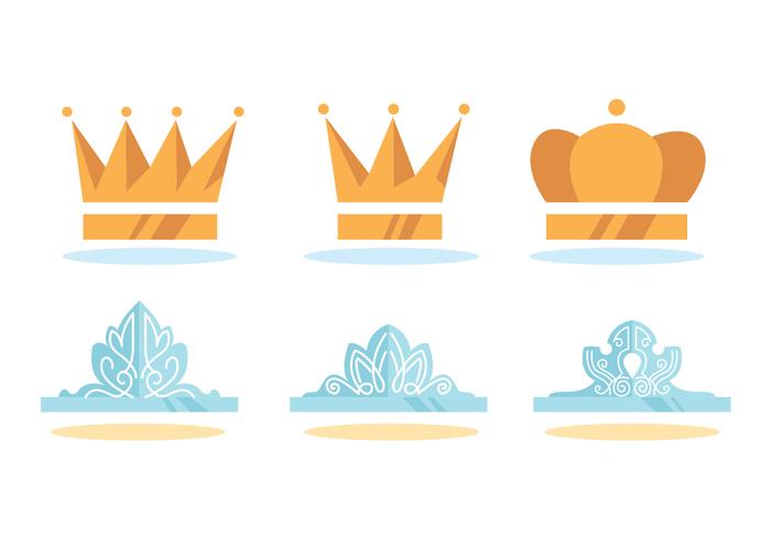 700x490 Pageant Crown Vector Set