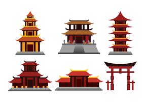 286x200 Pagoda Free Vector Art