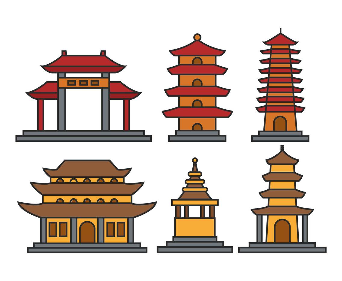 Pagoda Vector at Collection of Pagoda Vector free for