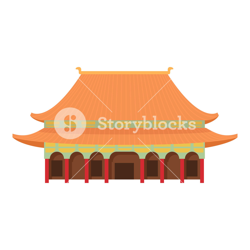 1000x1000 Pagoda Temple Icon Cartoon Illustration Of Pagoda Temple Vector