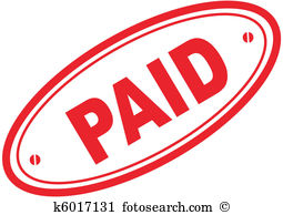 255x194 Paid Stamp Clipart