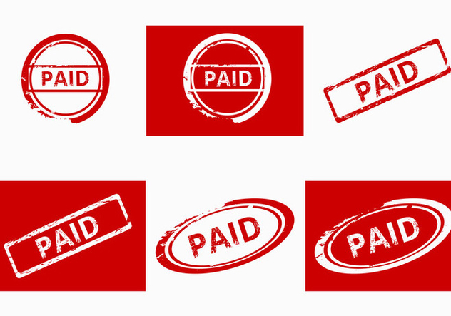 632x443 Paid Stamp Free Vector Download Cannypic