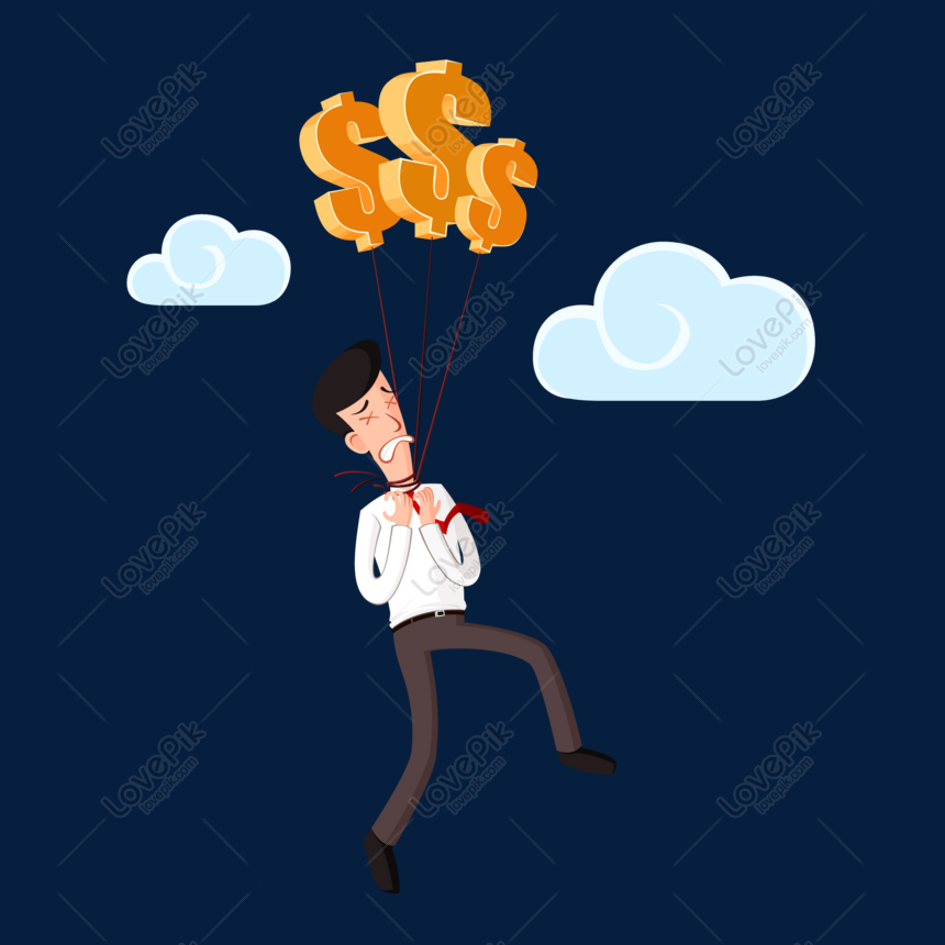 860x860 Man Suffering For Money Pain Vector Material Png Image Picture