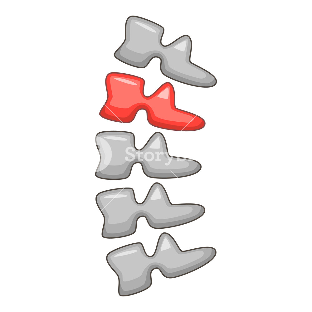 1000x1000 Spine Pan Cartoon Illustration Of Spine Pain Vector Icon