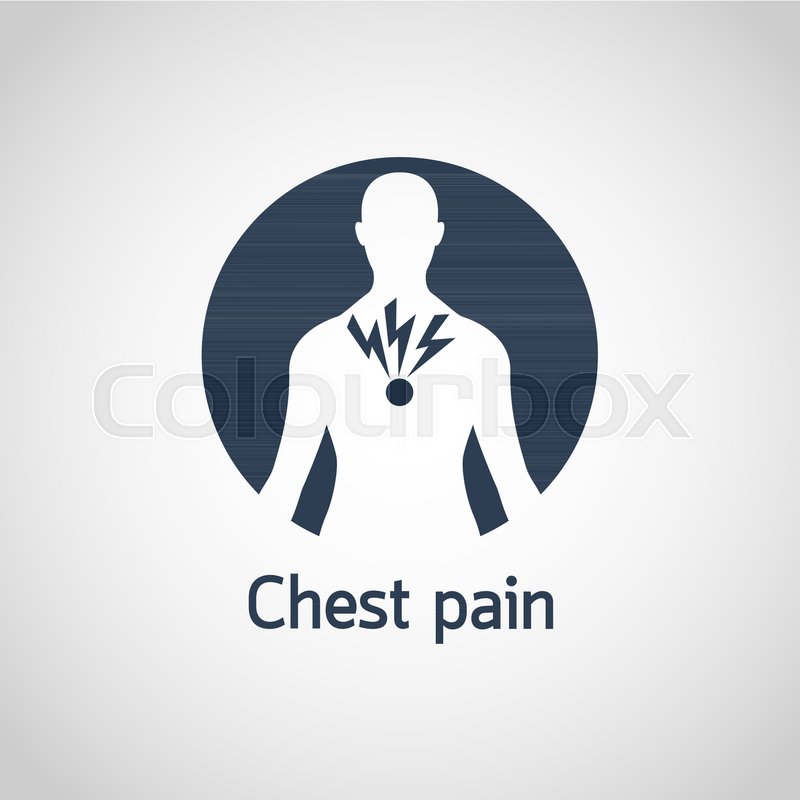 800x800 Chest Pain Vector Logo Icon Stock Vector Colourbox