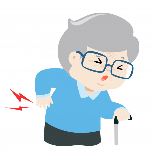 626x626 Elderly Man Suffering From Back Pain Vector Backache Icon Vector