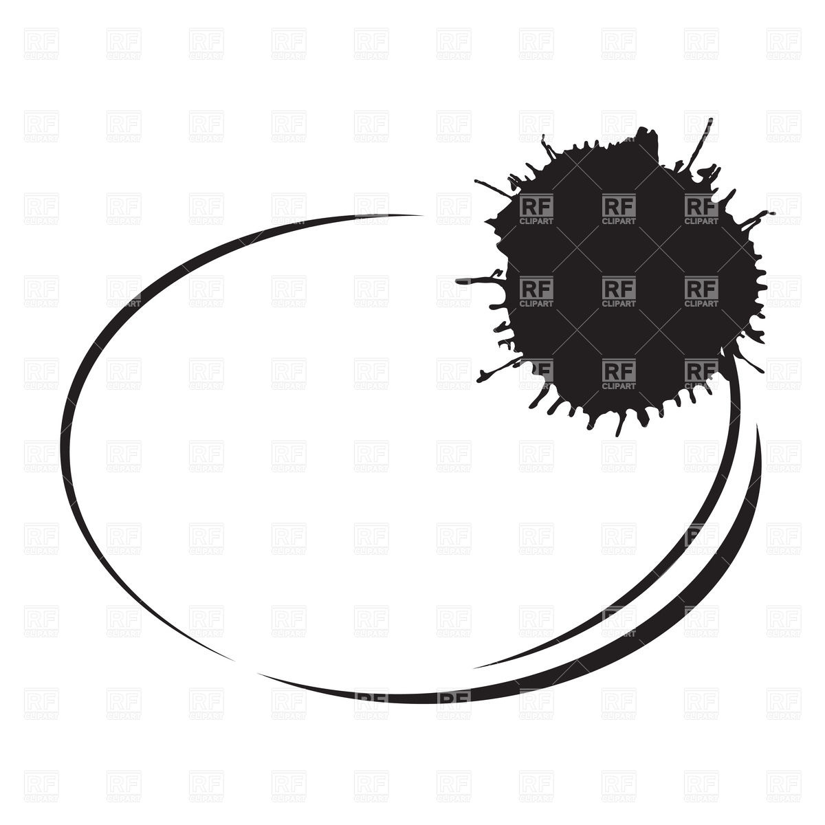 1200x1200 Oval Background With Blob Of Paint Vector Image Of Backgrounds