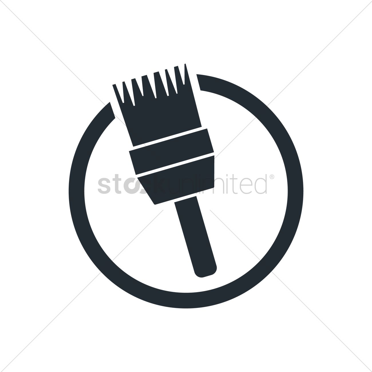 1300x1300 Paint Brush Icon Vector Image
