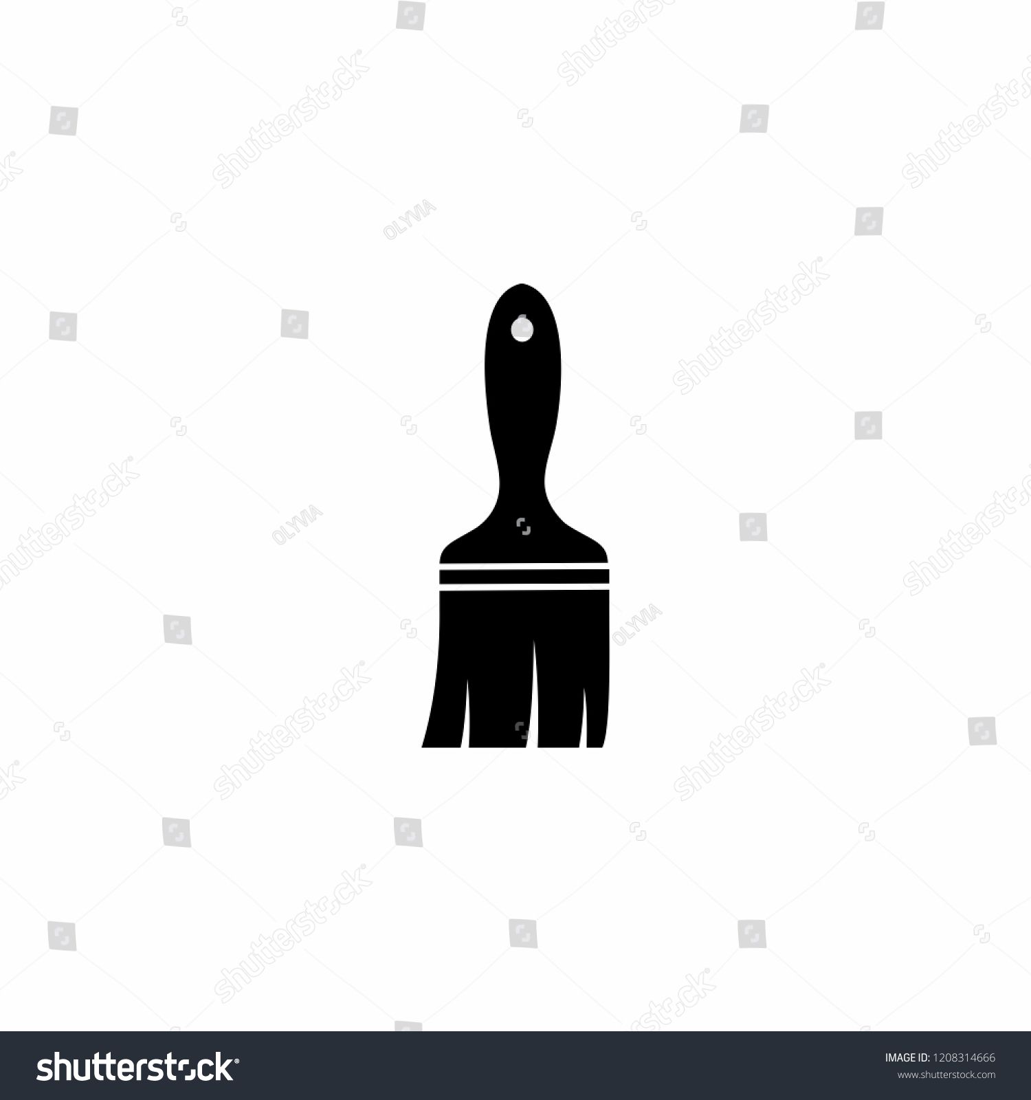 1500x1600 Paint Brush Icon Symbol Vector Brush Paint Icon Vector Business