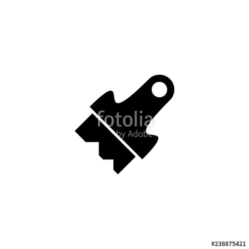 500x500 Paint Brush Vector Icon Paint Brush Sign On White Background