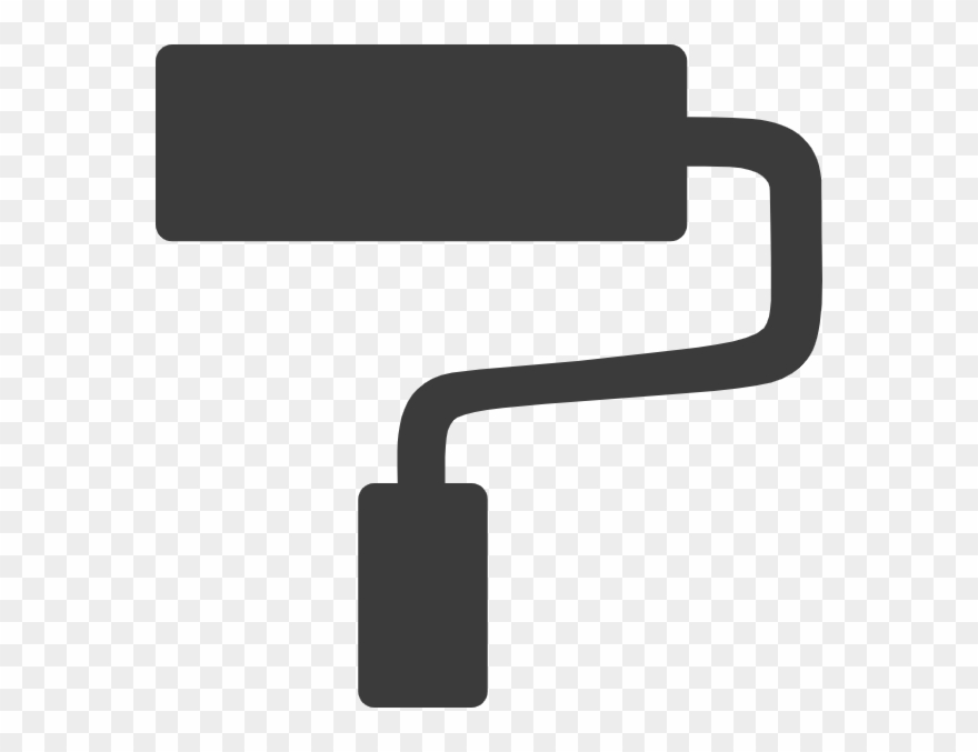 880x677 Free Online Roller Brush Paint Brush Vector For Design