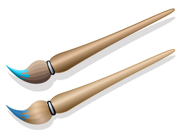 600x447 Paint Brush Vector Download Free Vector Art Free Vectors