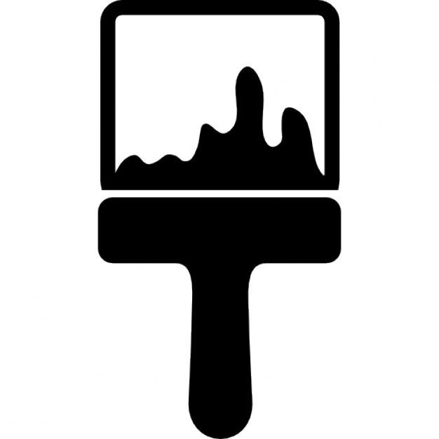 626x626 Paint Brush Vector Icon