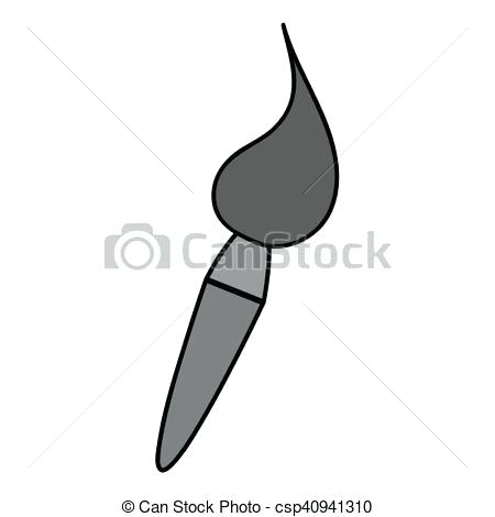 450x470 Paint Brush Silhouette