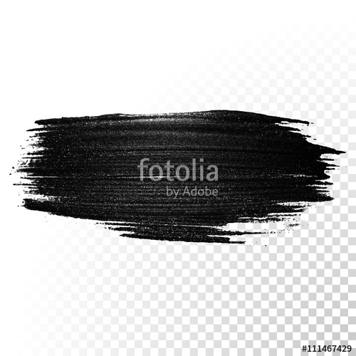 500x500 Black Watercolor Marker Brush Stroke Vector Oil Paint Gouache