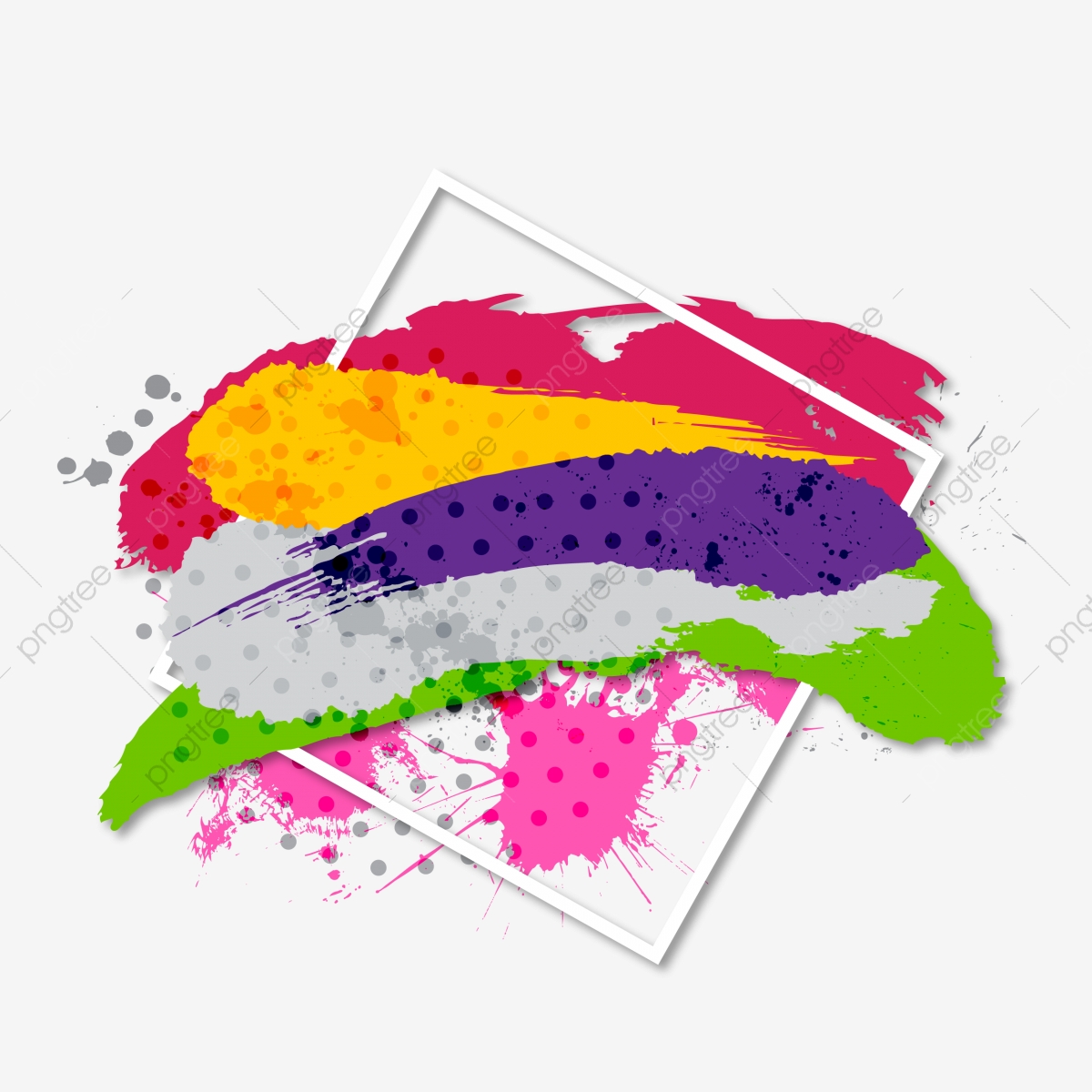 1200x1200 Hand Painted Brush Stroke Colorful Splash, Brush, Paint, Splash