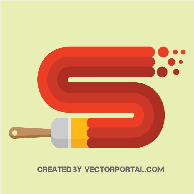 660x660 Paint Brush Stroke Vector Image