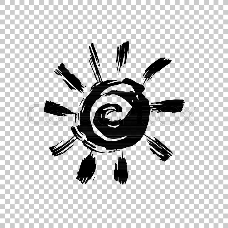 Sun Paint Brush Strokes Vector Stock Vector Colourbox 800x800 Sun Paint Brush Strokes Vector Stock Vector Colourbox