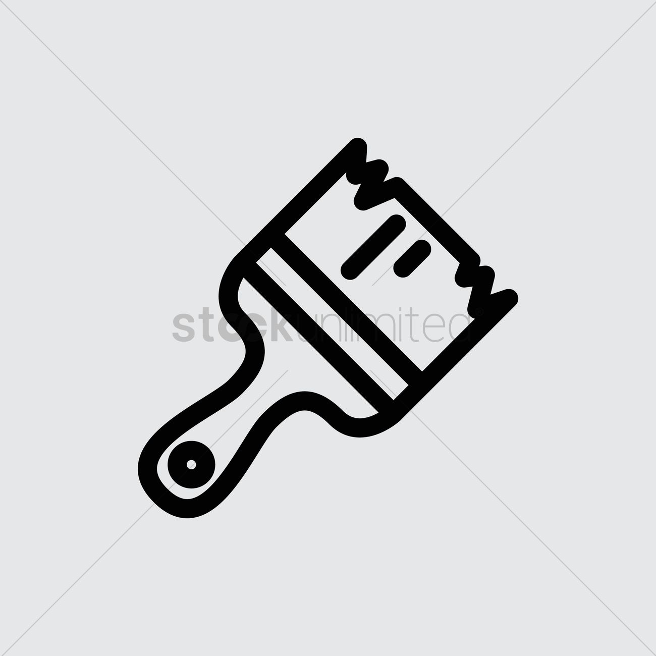 1300x1300 Paint Brush Vector Image