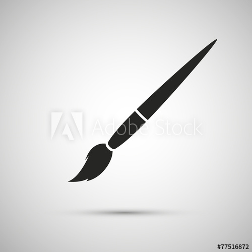 500x500 Paint Brush Vector