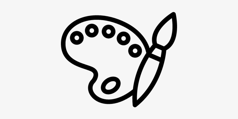 Paint Pallete With Paint Brush Vector 820x409 Paint Pallete With Paint Brush Vector