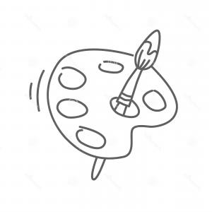 Photostock Vector Artists Color Palette With Colors And Paint 300x300 Photostock Vector Artists Color Palette With Colors And Paint