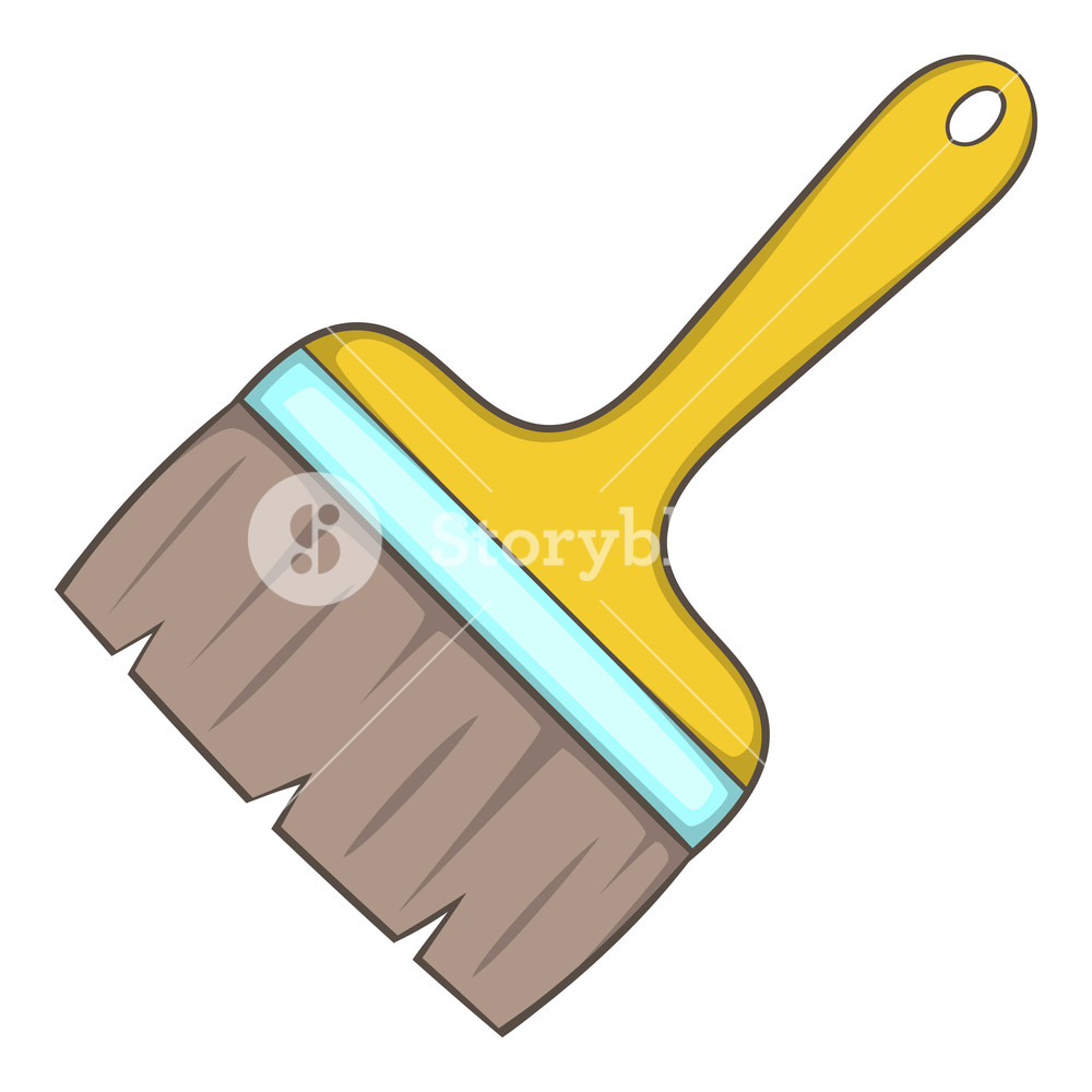 1000x1000 Paint Brush Icon Cartoon Illustration Of Paint Brush Vector Icon
