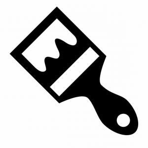 300x300 Crossed Pencil With Paint Brush Icon Cultracing