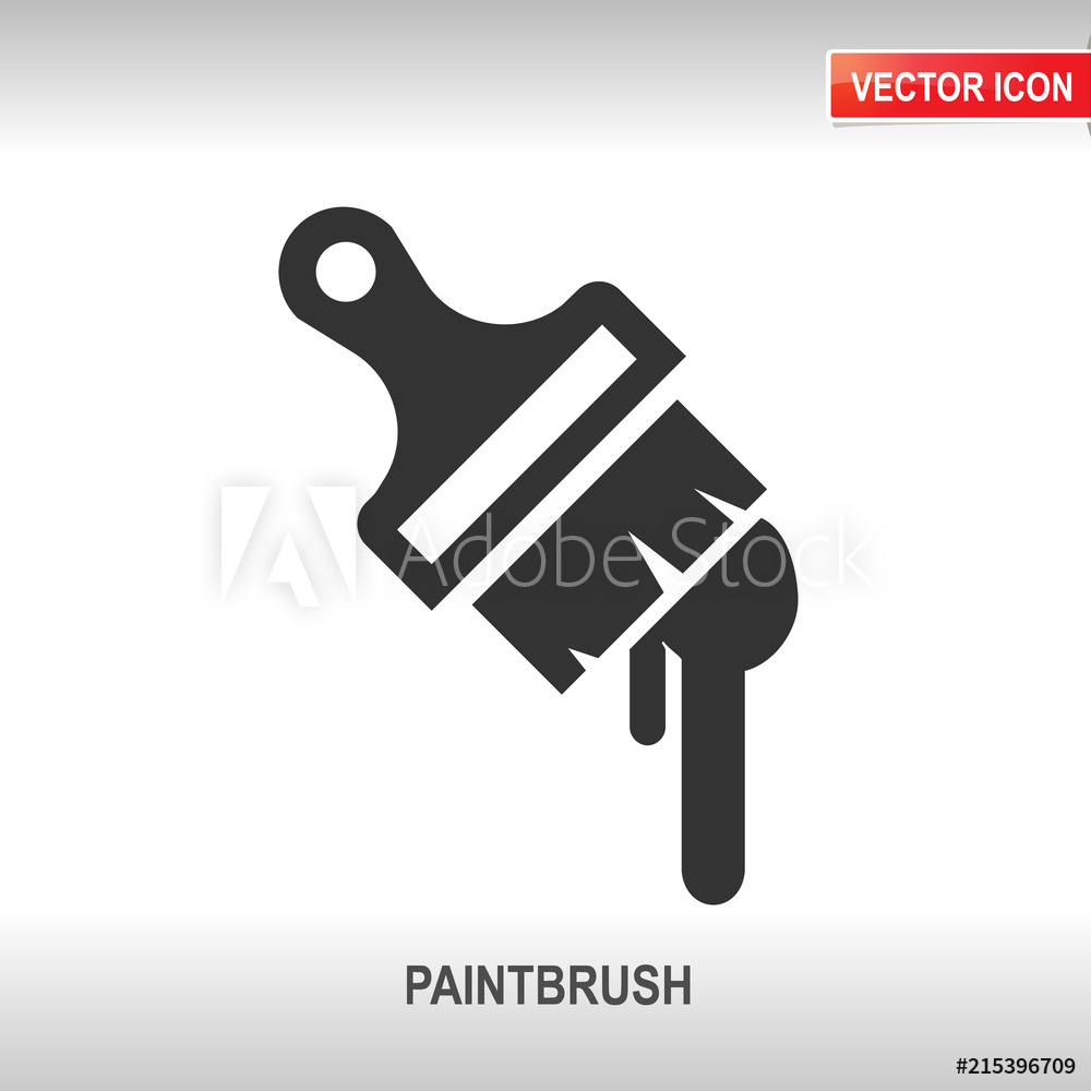 1000x1000 Photo Art Print Paintbrush Vector Icon Europosters