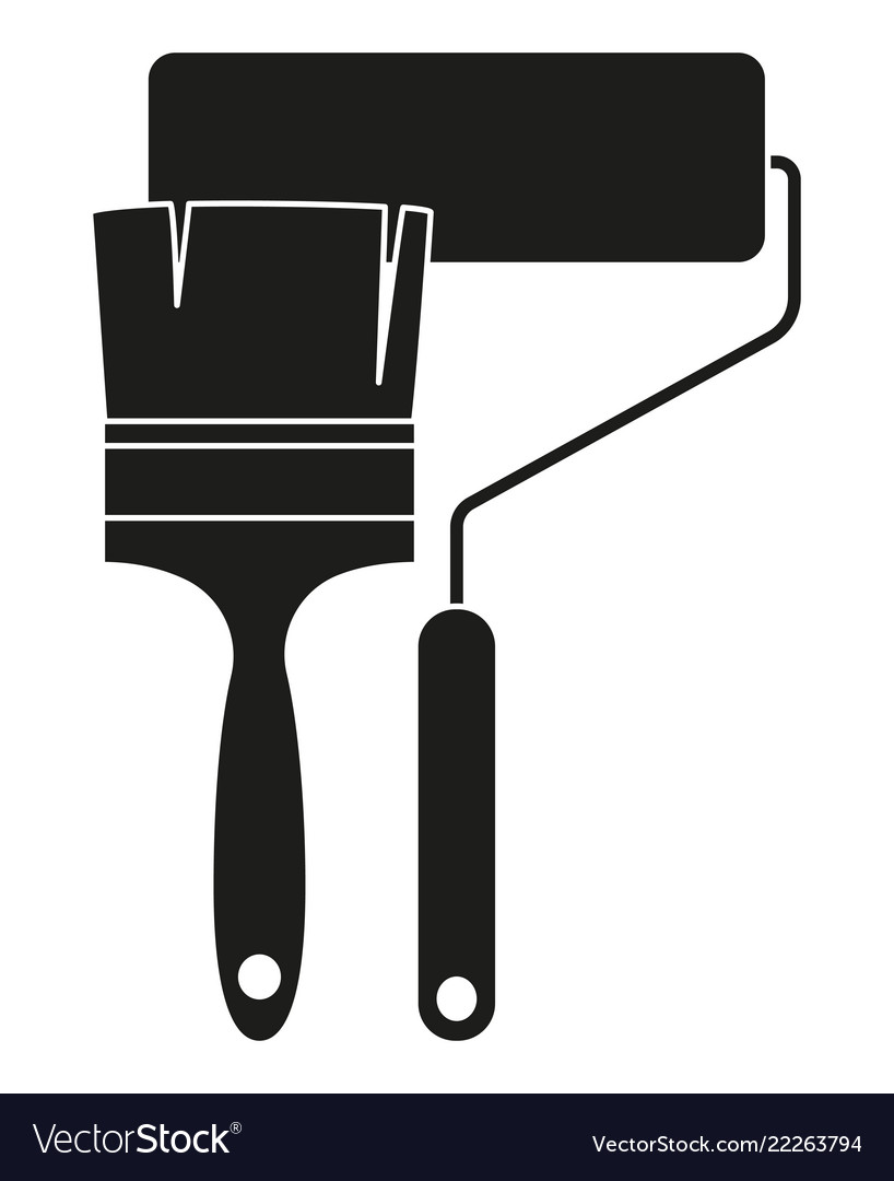 818x1080 Huge Collection Of 'paint Brush Silhouette Vector' Download More