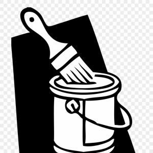 300x300 Mizzngmkhow To Set Use Paint Can And Brush Vector Paint Bucket