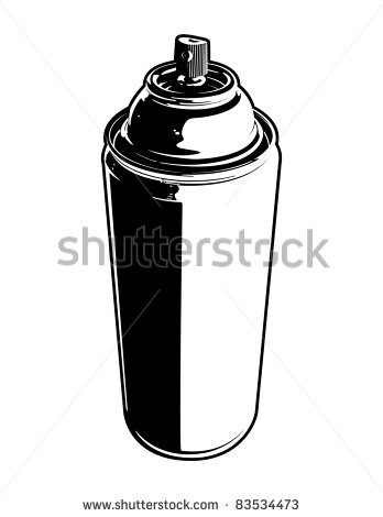 348x470 Large Spray Can Vector Images