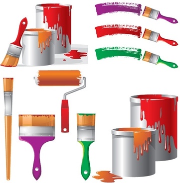361x368 Paint Free Vector Download